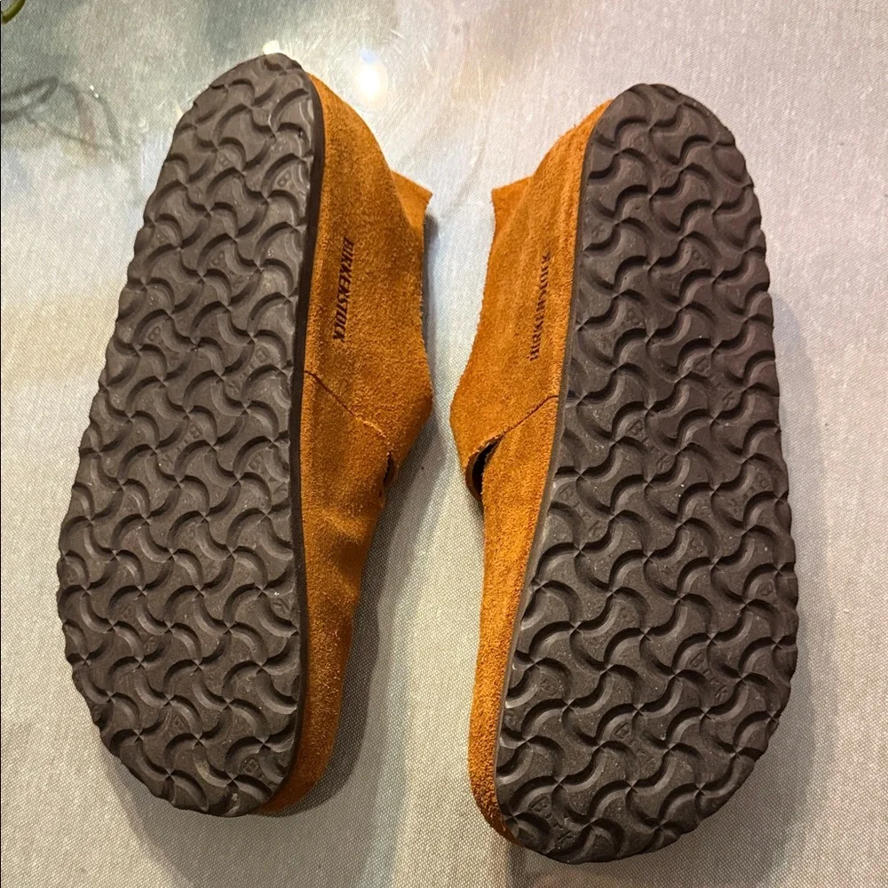 Birkenstock Women's Shoes in Warm Tan Suede - Picture 2 of 4